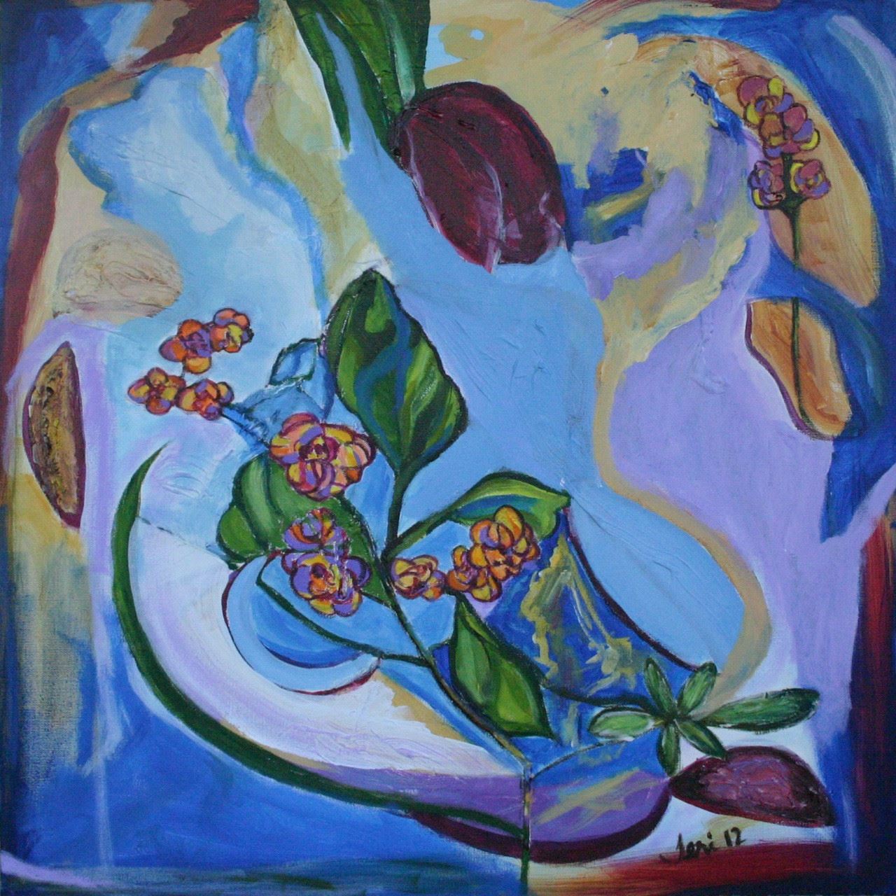 Begonias in Bloom by Teri Levine